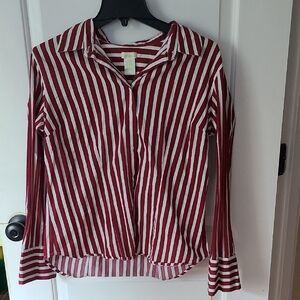 NWOT Van Heusen Striped Womens' Button-up Shirt
